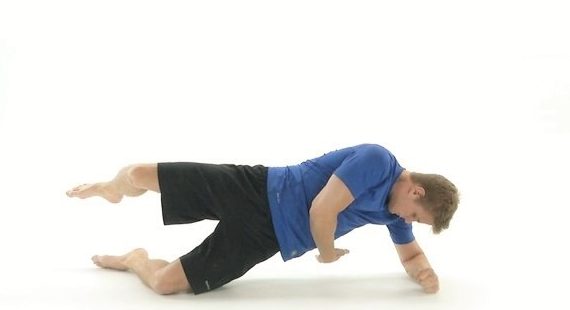 kneeling side plank