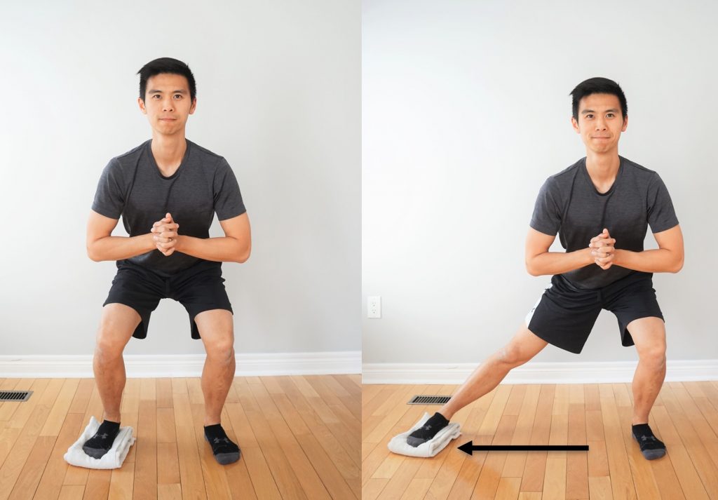 squat slide at home